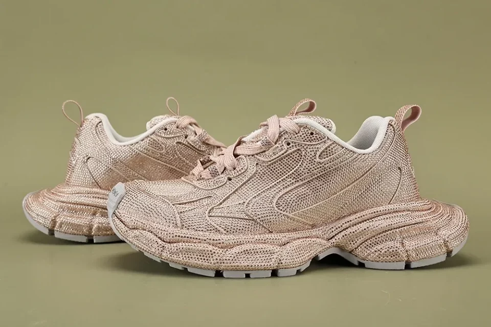 Balenciaga 3Xl With Rhinestones Sneaker Pink