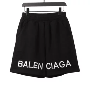 Balenciaga-Black-And-White-Embroidered-Letter-Shorts.webp