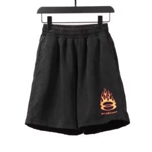 Balenciaga-Black-amp-Orange-Flame-Shorts.webp