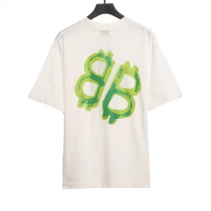 Balenciaga-Green-Lacquered-Double-B-T-Shirt-10.webp