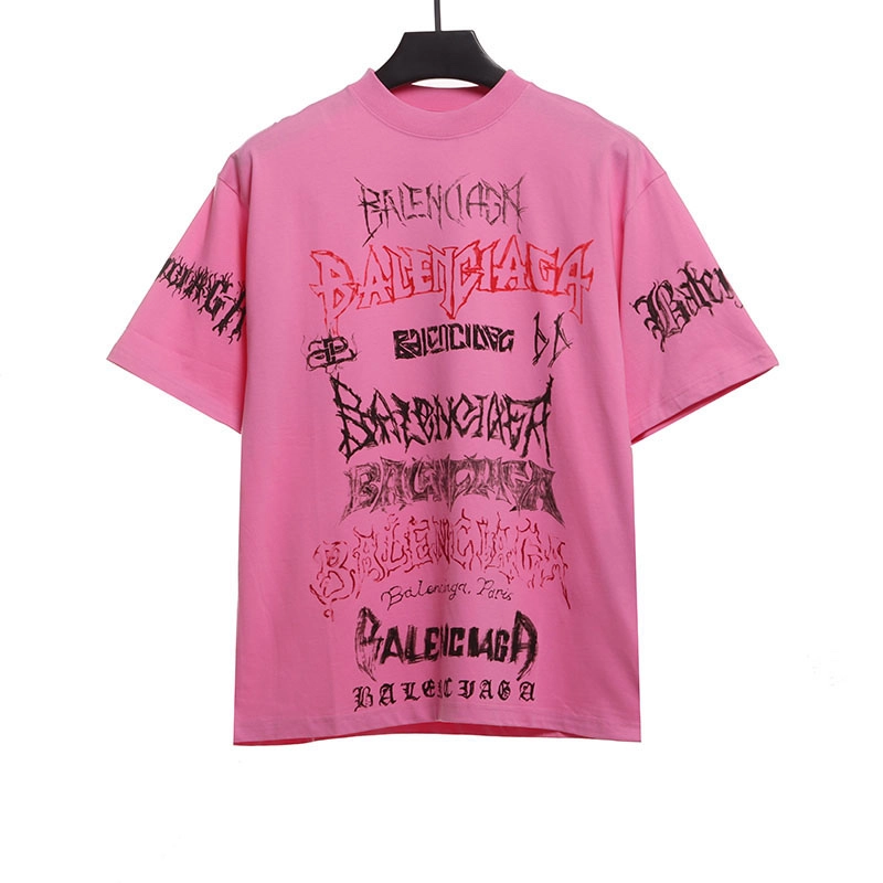 Balenciaga limited T-shirt with graffiti lettering reps