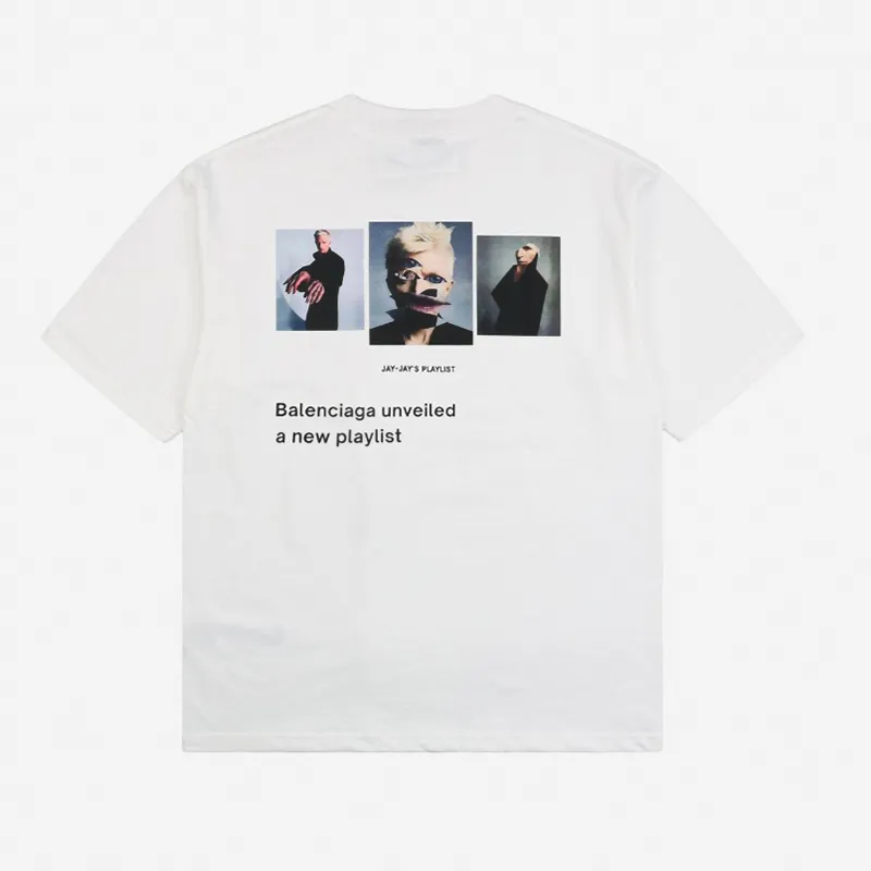 Balenciaga Musicnot Portrait Print T-Shirt Reps