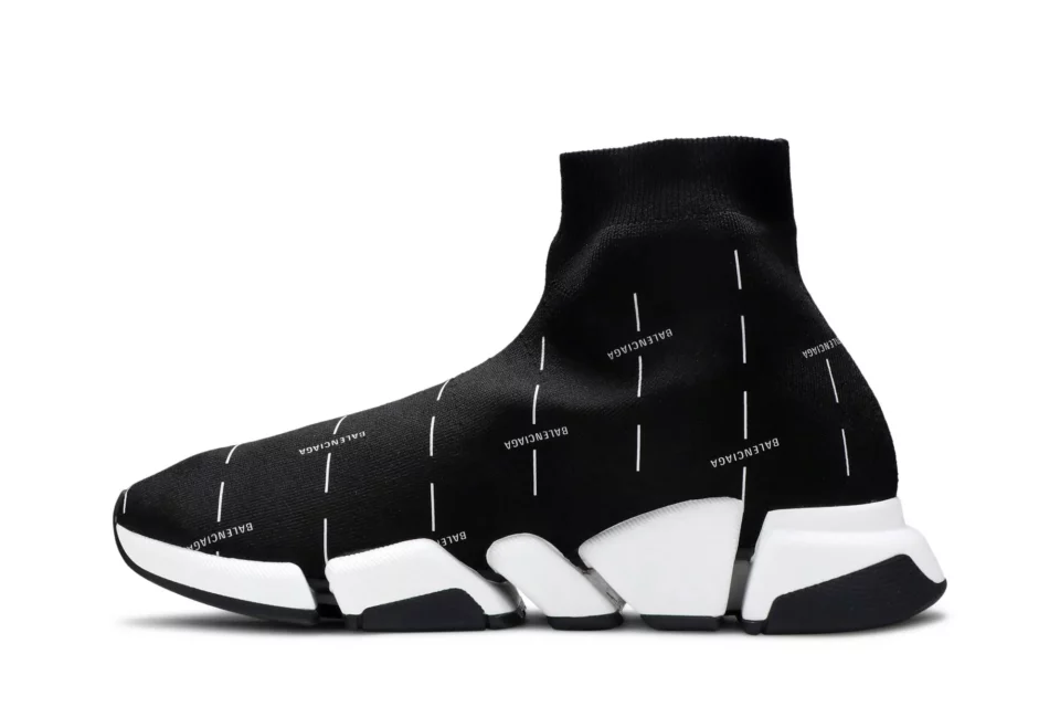 Balenciaga Speed 2.0 Sneaker 'Black Logo Licence Printed' Reps
