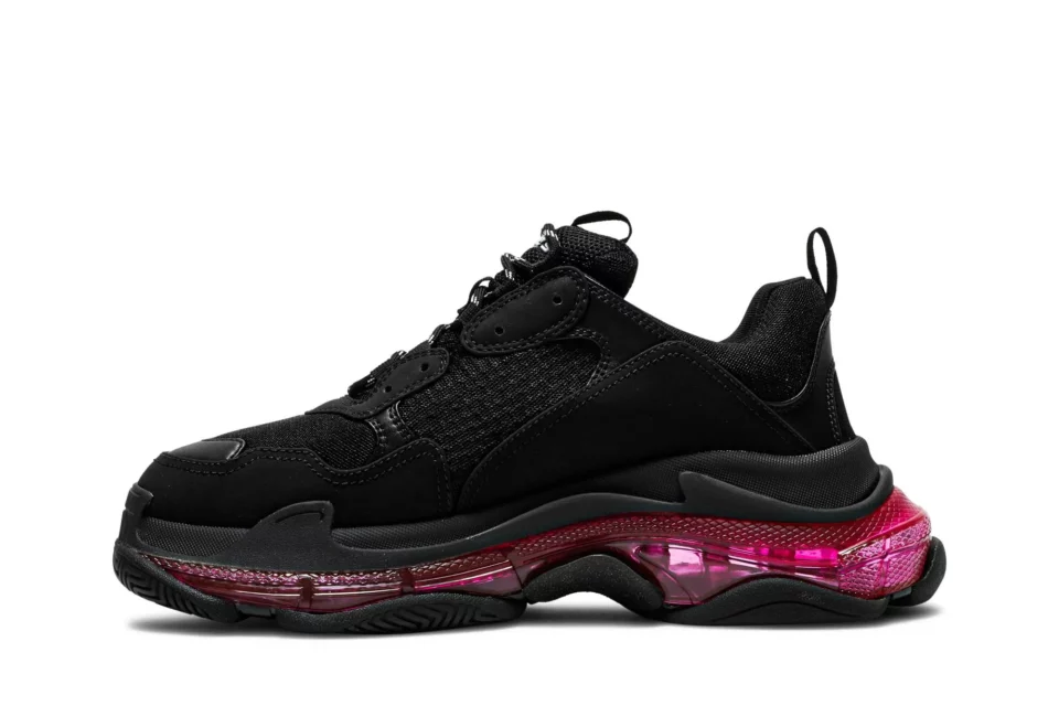 Balenciaga Triple S Sneaker 'Clear Sole - Black Pink Neon' Reps