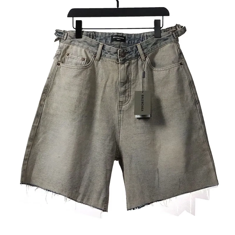Balenciaga Vintage Washed Denim Shorts