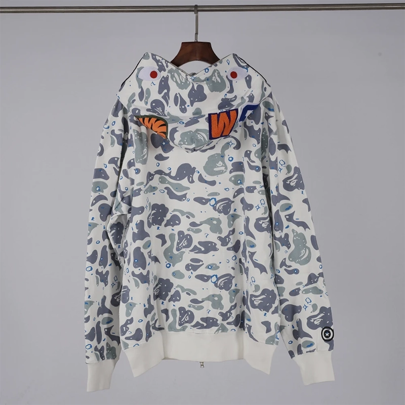 Bape Blue Splash Hoodie Reps