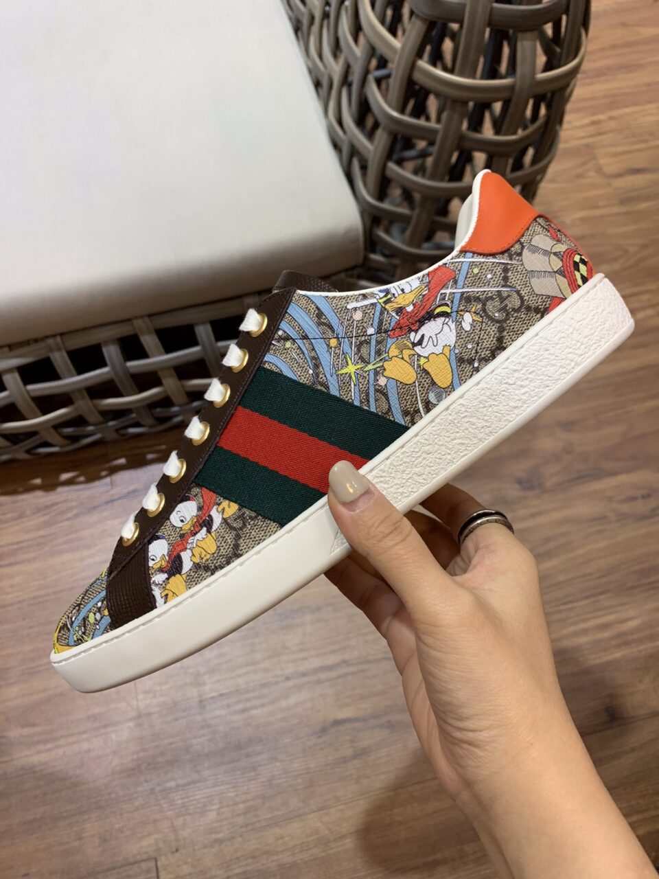 Gucci x Disney Donald Duck Ace Replica Sneakers
