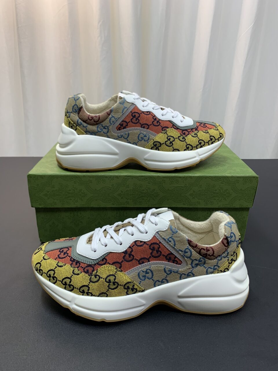 Gucci Rhyton Rep Sneaker – Yellow Orange for Men