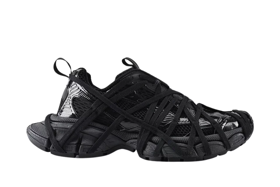 BALENCIAGA Men’s 3XL Mesh Runner 9110 All Black BEST REPLICA