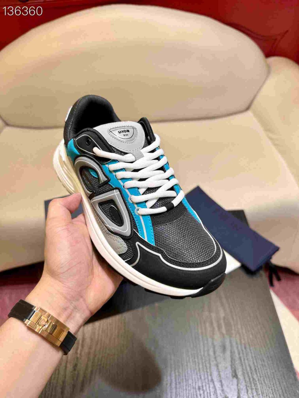 DIOR B30 Sneaker Turquoise/Black