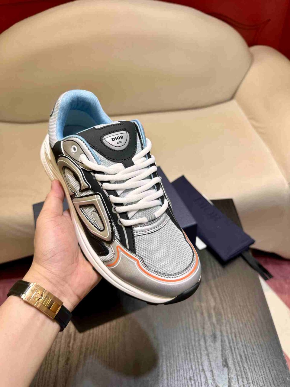 DIOR B30 Sneaker Black n Blue