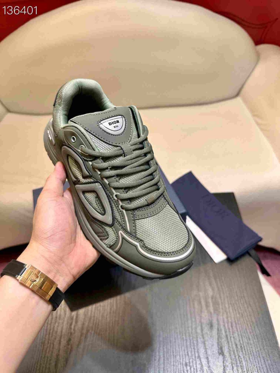DIOR B30 Sneaker All Green