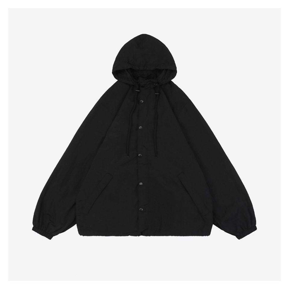 Balenciaga Red Tape Logo Hooded Jacket