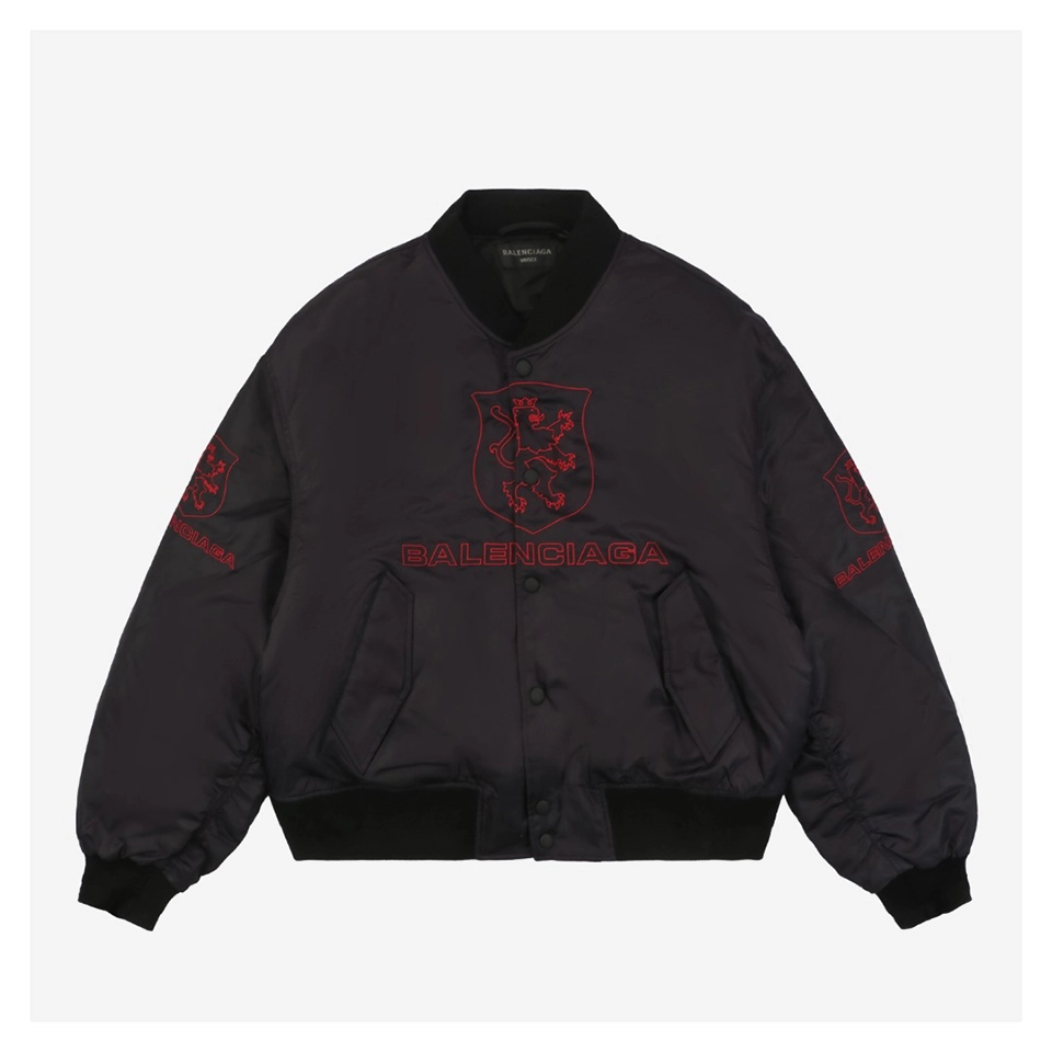 Balenciaga x Manchester United Crest Embroidered Lightweight Cotton Jacket