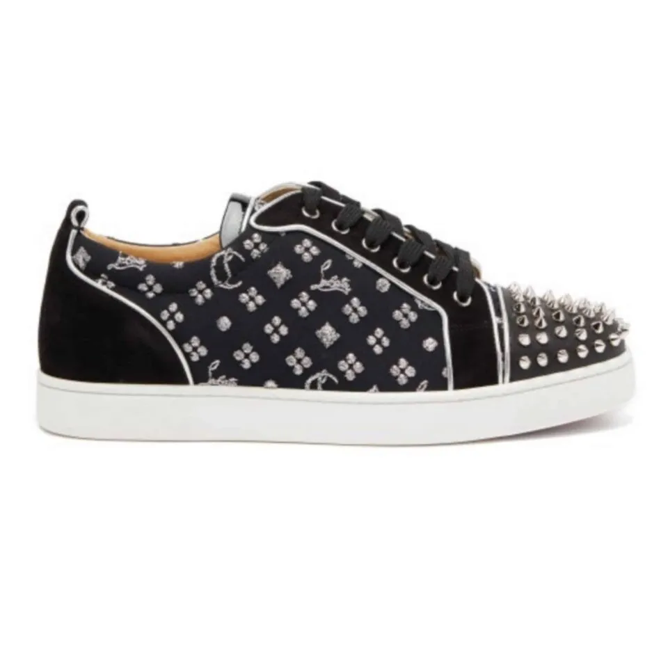CHRISTIAN LOUBOUTIN LOUIS JUNIOR SPIKES ORLATO MEN’S FLAT