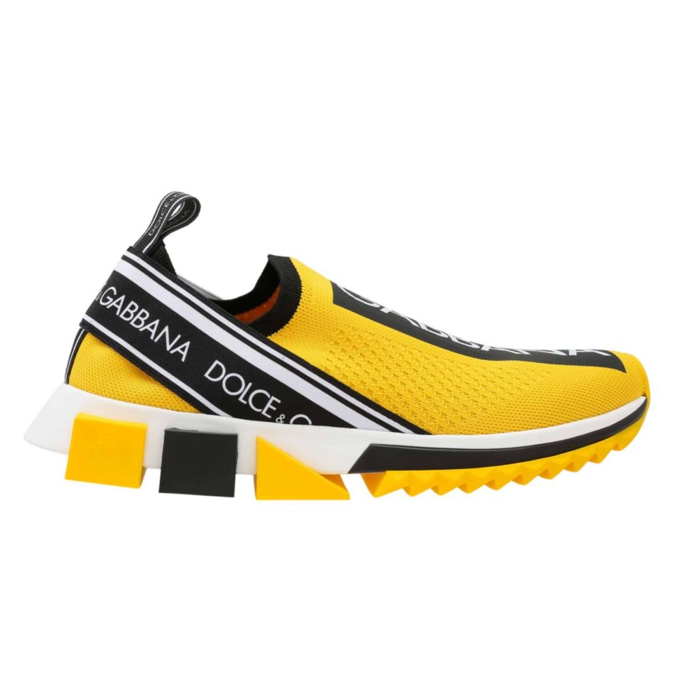 DOLCE & GABBANA STRETCH MESH SORRENTO SNEAKERS WITH LOGO