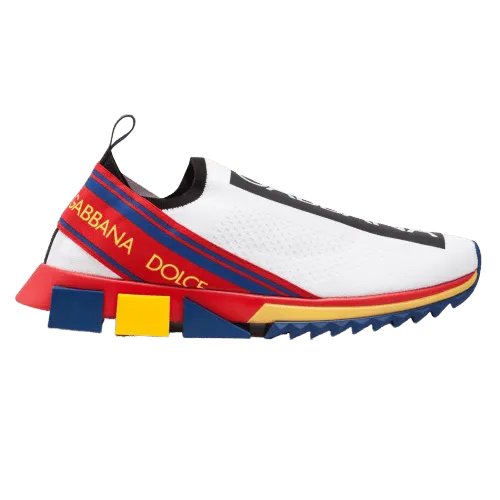 DOLCE & GABBANA STRETCH MESH SORRENTO SNEAKERS WITH LOGO
