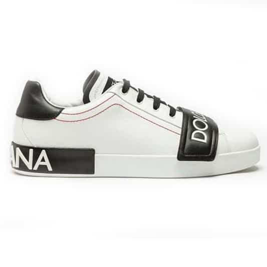 DOLCE & GABBANA UNISEX SHOES PORTOFINO SNEAKERS IN NAPPA CALFSKIN