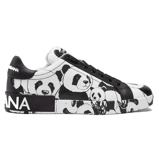 DOLCE & GABBANA PORTOFINO SNEAKERS IN PRINTED NAPPA CALFSKIN