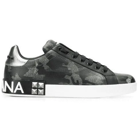 DOLCE & GABBANA PRINTED LOW-TOP TRAINERS