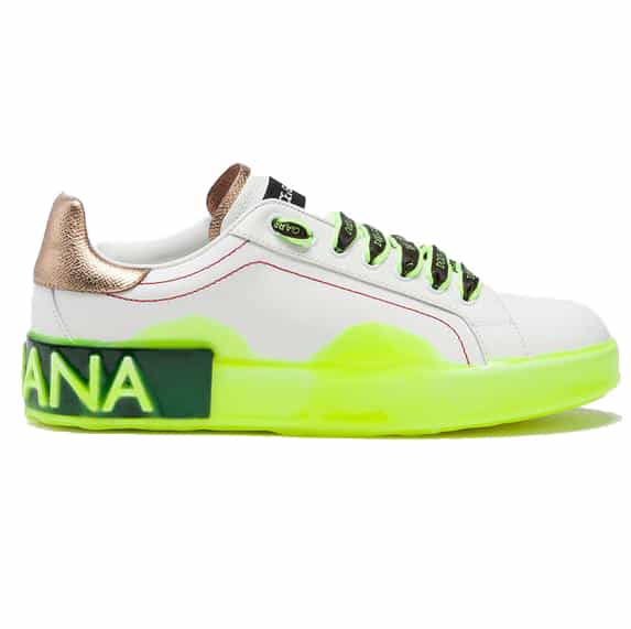 DOLCE & GABBANA PORTOFINO MELT SNEAKERS IN PRINTED NAPPA CALFSKIN