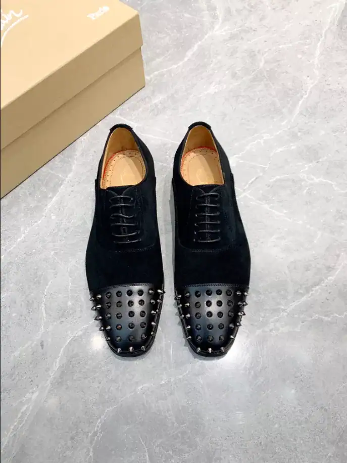 CHRISTIAN LOUBOUTIN BLACK SUEDE