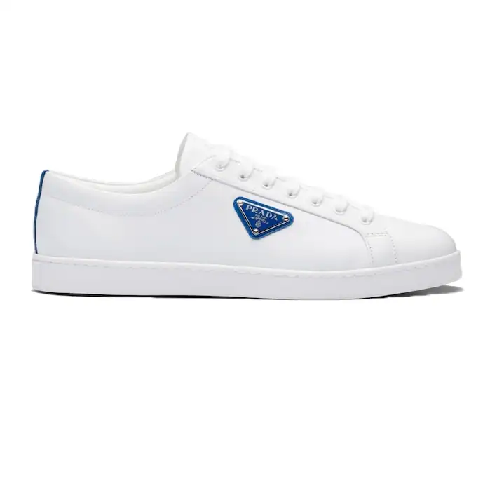 PRADA BRUSHED LEATHER SNEAKERS