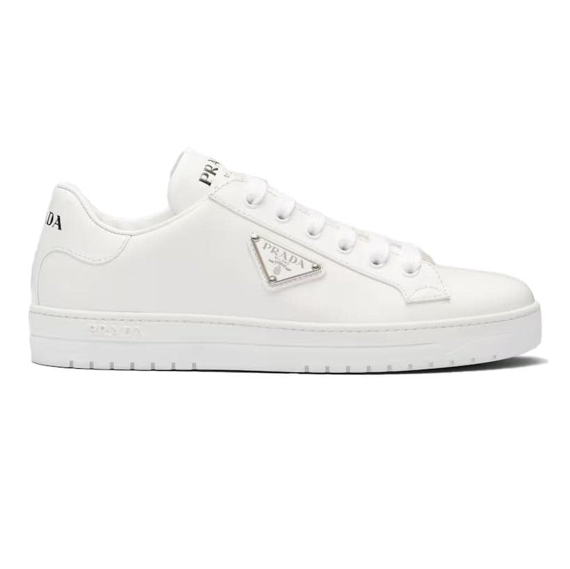 PRADA DOWNTOWN BRUSHED LEATHER SNEAKERS