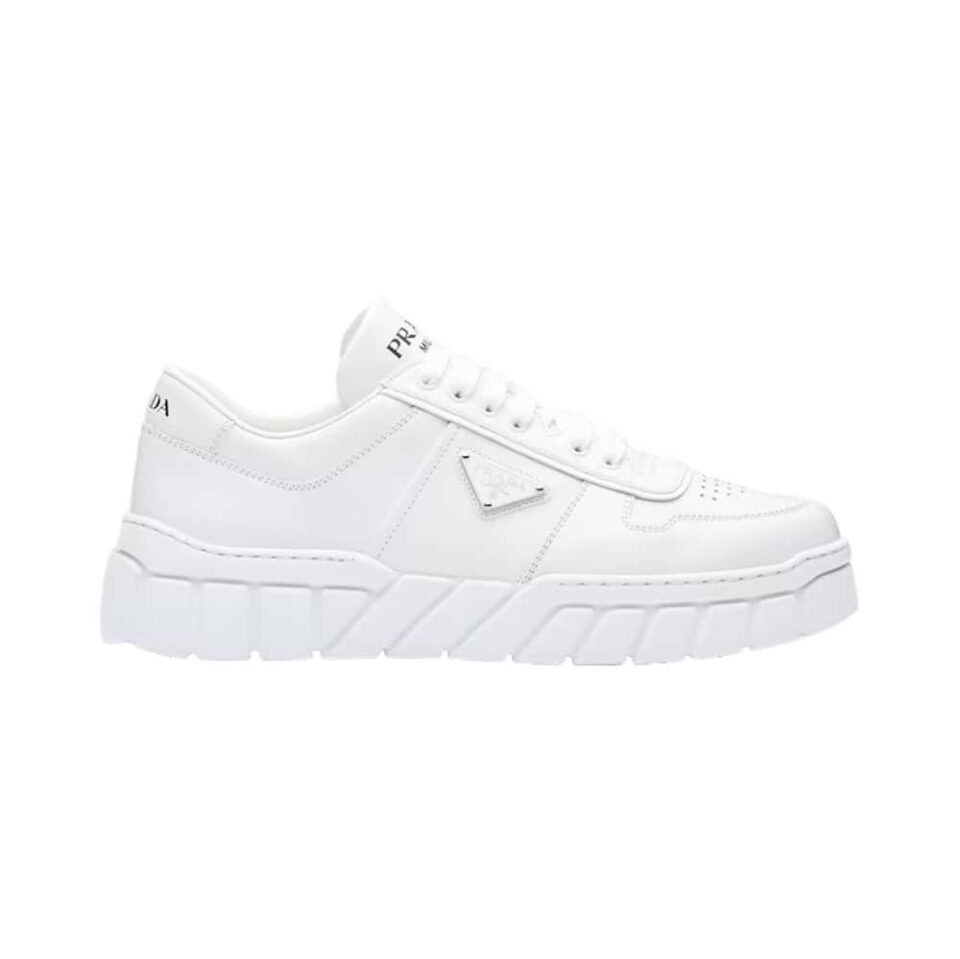 PRADA LEATHER SNEAKERS