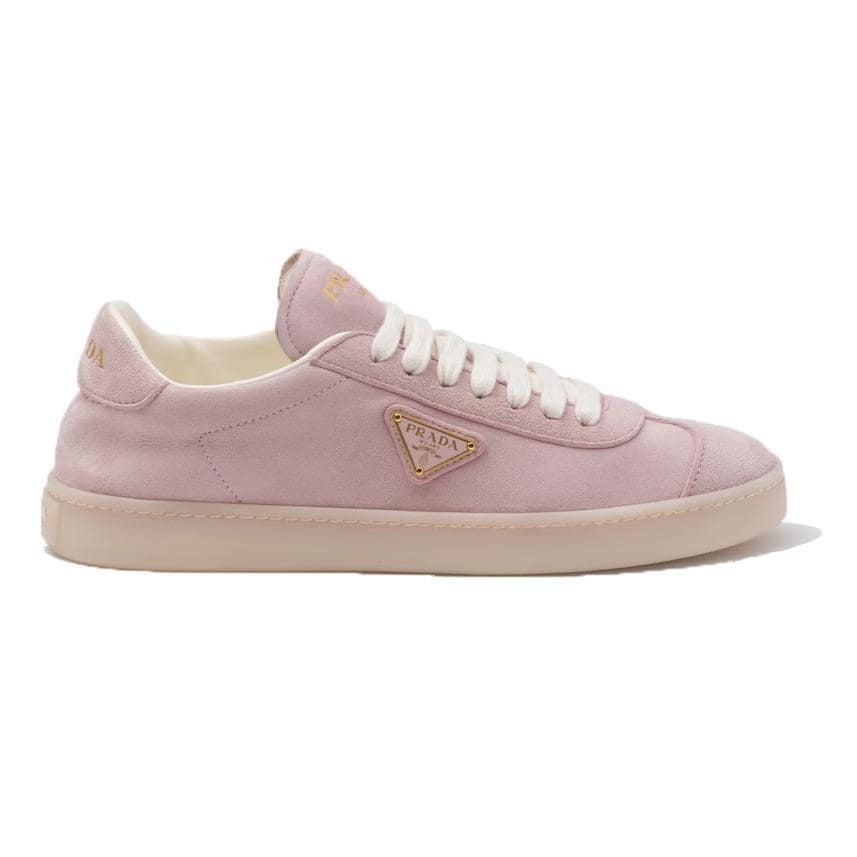 PRADA SUEDE SNEAKERS ALABASTER PINK