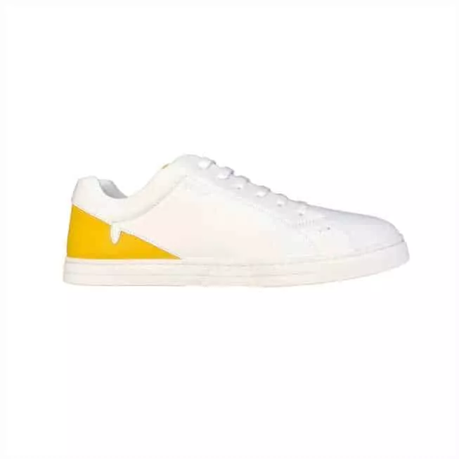 FENDI CORNER BUGS LOW-TOP SNEAKERS IN WHITE – FD07